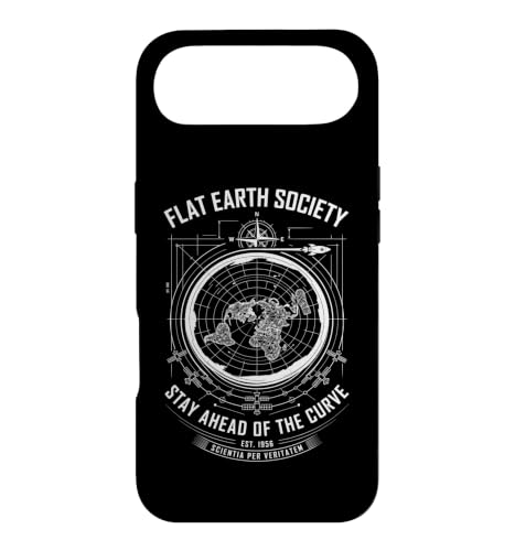Flat Earth Society Stay Ahead Of The Curve �ʔ����A�d �X�}�z�P�[�X iPhone Air �p