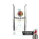 paulaner bierkrug 0 5l Höhe: ca. 18.50 cm Paulaner Moldau Seidel 0,5l Glas / Gläser, Markenglas, Bierglas + Flaschenausgiesser 