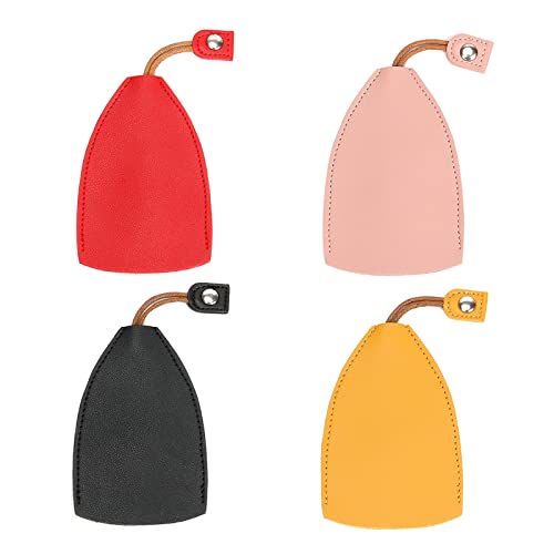 QOXEZY Housse de Protection pour clé de Voiture, 4 pièces Joli étui de clé de Voiture de Grande capacité - Porte-clé de Voiture avec Crochet - Joli étui de clé de Dessin animé pour Homme et Femme Cover