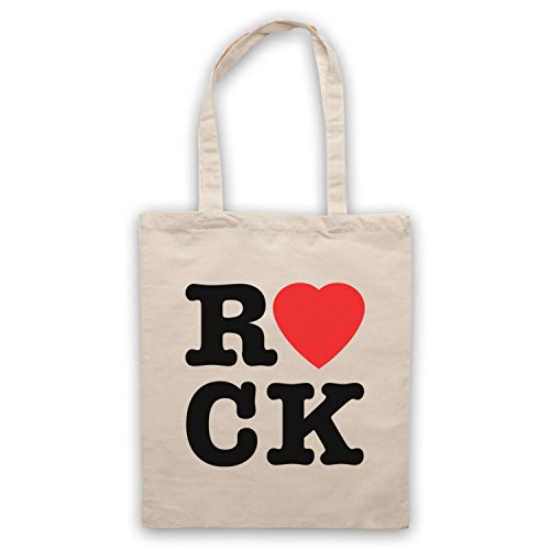 Sac d'emballage I Love Rock : pochette ultra-résistante au design imprimé chic