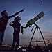 Telescopes for Adults Astronomy, 80mm Aperture 600mm Refractor Telescope for Kids & Beginners, Compact and Portable Travel Telescopio with Backpack