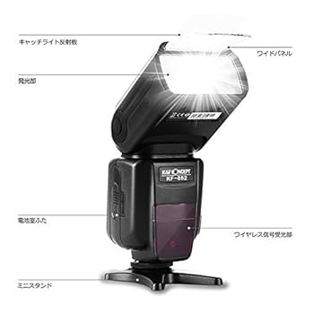 K&F CONCEPT KF-882 スピードライト フラッシュ ストロボ Amazon | K&F Concept® ストロボ カメラフラッシュ KF-882 TTL