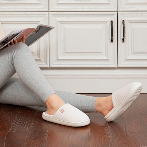 LongBay Women's Slippers Soft Comfy Memory Foam Slip-On Indoor House Shoes with Non-Slip Sole2