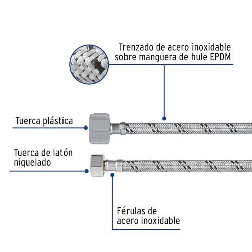 Manguera para WC 1/2 x 7/8 Coflex 17 Imagen adicional