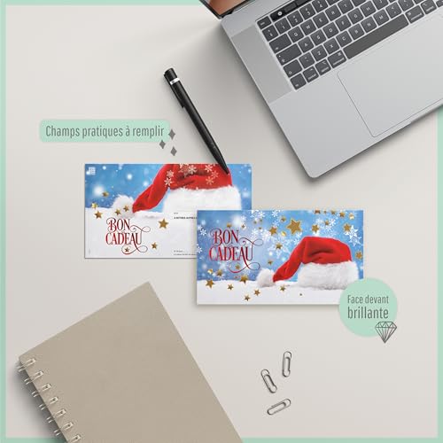 Bons cadeaux à remplir avec enveloppe : idée cadeau de Noël unique