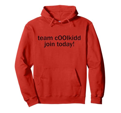 Team C00lkidd Join Today coolkidd Hoodie kids red Pullover Hoodie