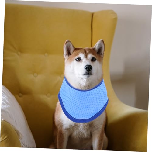 CLISPEED Hundehalsband Kühlendes Halstuch Aus Atmungsaktivem Material Für Kleine Hunde Blau s Sommer Haustier Zubehör