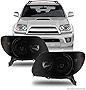 AKKON - For 2006-2009 Toyota 4Runner Sport SUV Black Smoke Replacement Headlights Driver/Passenger Head Lamps Pair