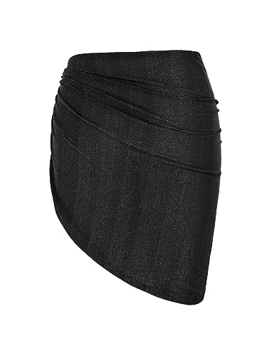 Image of ZAFUL Women's Sarong Coverups Beach Wrap Sheer Bikini Cover Up Mini Skirt | Wraps Swimwear, Cover Ups for Swimwear, Multi-Wear, Texture, Floral