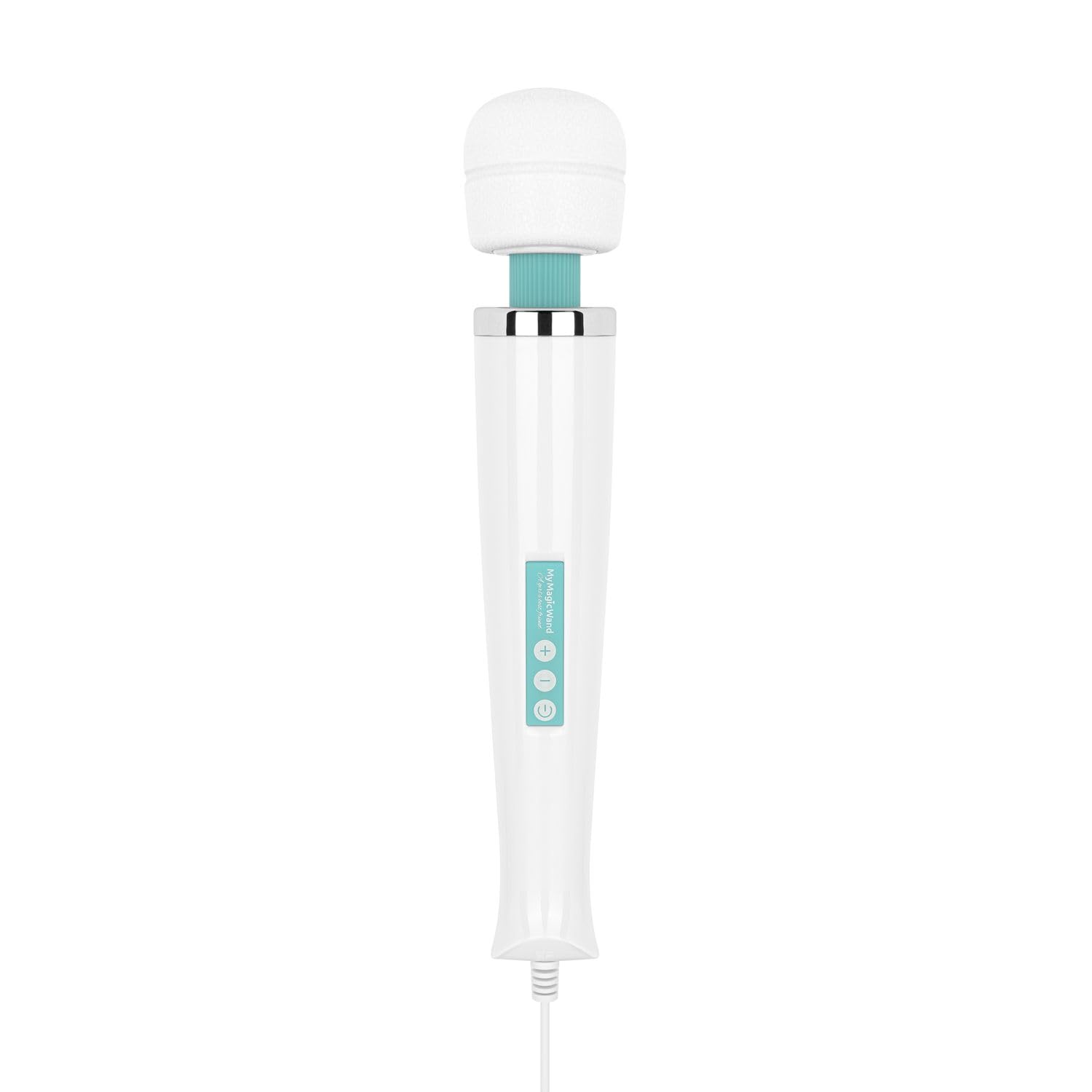 My Magic Wand Massagestab Vibrator mit Netzanschluss - Massage gerät für Muskeln und Intimbereich - Massage Zubehör für Männer und Frauen – Türkis