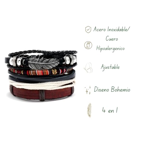 La Mejor review de Pulseras cuero artesanal Top cinco. 5 Imagen adicional