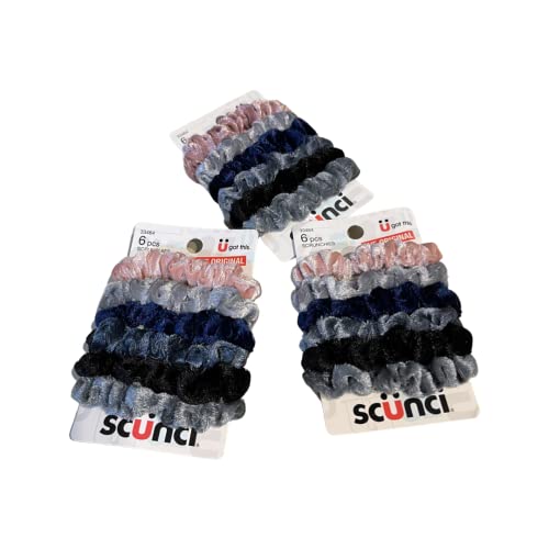 Scunci Velvet Elastic Ties, 6 Pcs cover