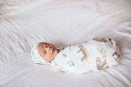 Copper Pearl Baby Beanie Hat Top Knot Stretchy Soft Noah #TOP2