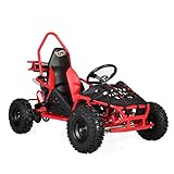 X-PRO Rover 50 Gas Powered Go Kart Pull Start Go Cart Rear Disc Brake (Red)