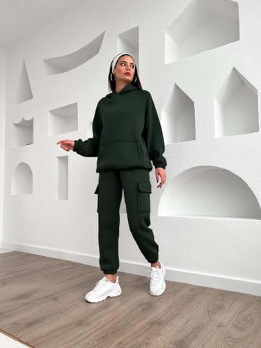 Image of KOTTY Women's Fleece Tracksuit | Comfortable Winter Coordset with Joggers & Hoodie | Soft Workout Wear for Walking, Trekking & Gym