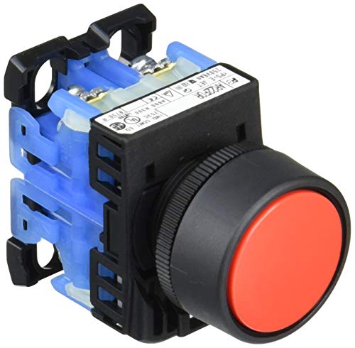 富士電機 φ22.3・25.5共用 押しボタンスイッチ 赤 AR22F0R-20R
