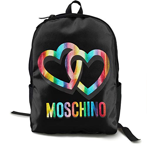 N   A Moschino: Mochila clásica con logotipo de