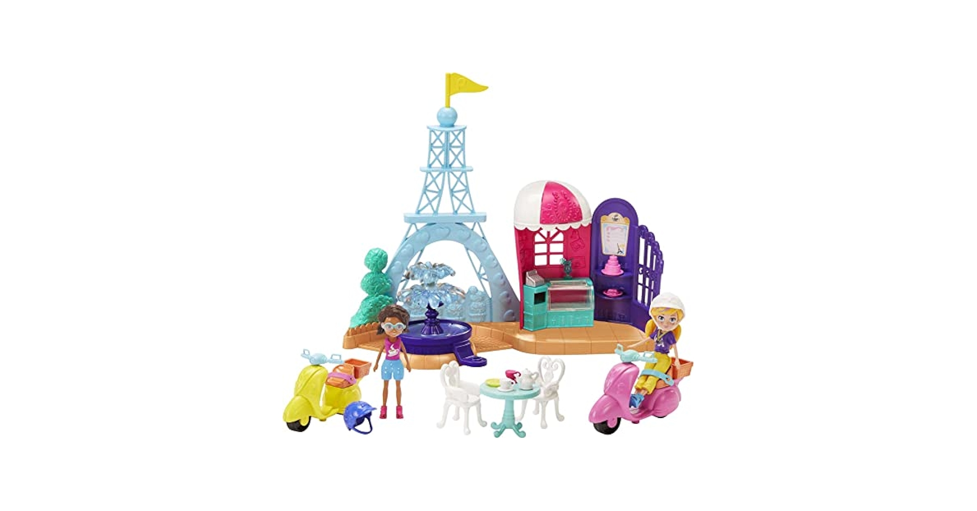 Amazon.com: Polly Pocket Perfectly Paris Playset with 3-in