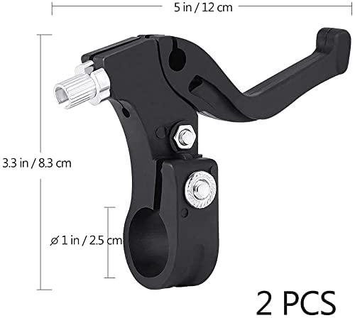 NAJIF Aluminium Bicycle Brake Lever & Clutch Set | Heavy-Duty CNC Alloy Brake Handle Kit | Smooth Responsive Braking | Universal Replacement for MTB, Road, Hybrid & City Cycles | Black