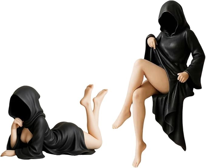 Estatua misteriosa gótica de resina para decoración
