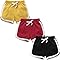 Girls Boys 3 Pack Running Athletic Cotton Shorts, Kids Baby Workout An Fashion Dolphin Summer Beach Sports