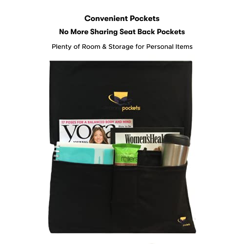 Airplane Pockets Airplane Tray Table Cover Airplane Seat Back Organizer & Storage Airplane Travel Essentials For Flying Sanitary Travel Accessories For Plane Travel Media Pouch For Airplane, 2 Pack #TOP5