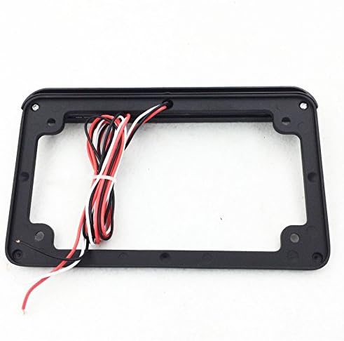 Miniatura 5 de SMT-Universal compatible con/Suzuki/Yamaha/Kawasaki/Harley Compatible con placa de matrícula LED negra completa de 6 pulgadas Fram Motorcycle