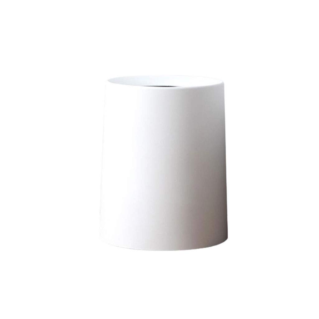ZYJ Stores-bins Double Barrel Trash Can Environmentally Friendly PP Material Strong Drop Resistance Household Waste Paper Bin Creative Garbage Bin (Color : White)