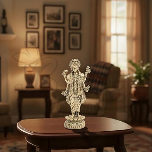 Estatua de Bronce Dhanvantri 13 cm miniatura 6