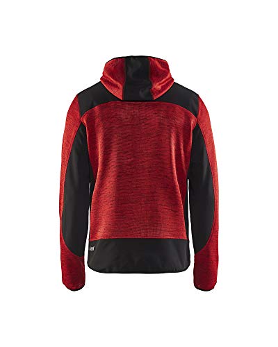 Blaklader 49302117 VESTE TRICOTEE, Rosso/Nero, M