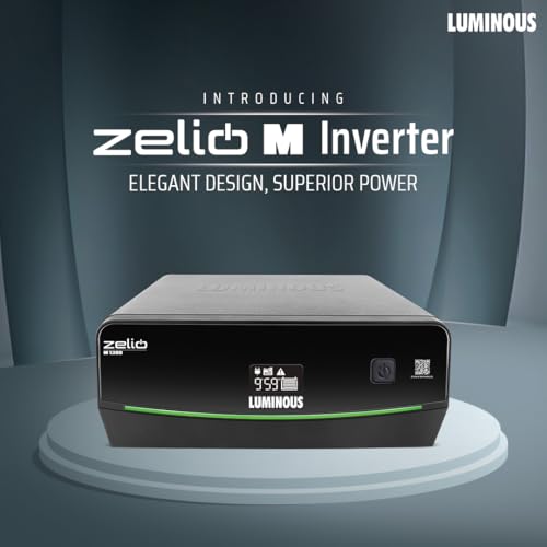 Image of Luminous Zelio M 1300 Sine Wave Inverter Ideal for Home,Office & Shops | 1100VA Inverter | Reliable Power Backup | High Performance| Easy Installation | 36 Months Warranty