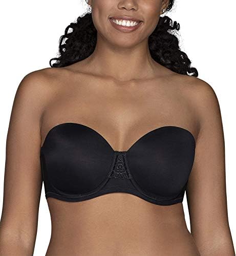 Vanity Fair womens Beauty Back Smoothing Strapless (34b - 44dd) Bra, Midnight Black, 44D US