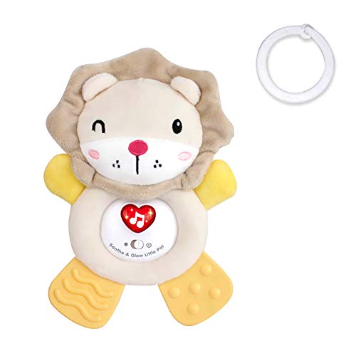 CestMall Sensor de luz y sonido Sleep Aid, Baby Noise Sound Machine y Sleep Toy Aid With Laughter Baby Sleep iluminación Soft Toy Peluche con12 Canciones música y Estrellas Baby Toy para niños