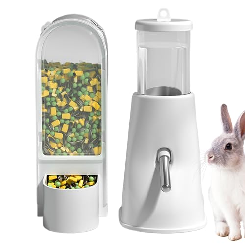 Jubilofex Futterspender für Hamster, automatischer Flaschenspender, große Kapazität, Futter- und...