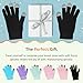 ZenToes Moisturizing Gloves for Dry Hands, Gel Infused with Jojoba Seed Oil, Olive Oil and Vitamin E, Overnight Hand Moisturizer (Large, Cotton Black)