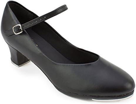 So Danca TA55 Buckle Strap 1.5'' Heel Tap Shoe Black | Image 1