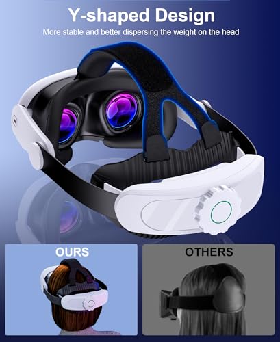 Image of HeadStrap Compatible with Oculus Meta Quest 3 /Quest 3S /Quest 2,VR Headset Strap Quest 3S Replacement Enhanced Comfort Sega Saturn Accessories