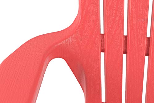 Adams 4332688141 Kids Red Plastic Adirondack Chair thumb #4
