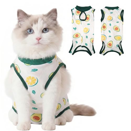 Traje de recuperación para gatos esterilizados mameluco quirúrgico transpirable postoperatorio 2