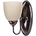Sea Gull Lighting 44316BLE-710 Bathroom Sconce with Cafe Tint?Glass Shades, Burnt Sienna Finish
