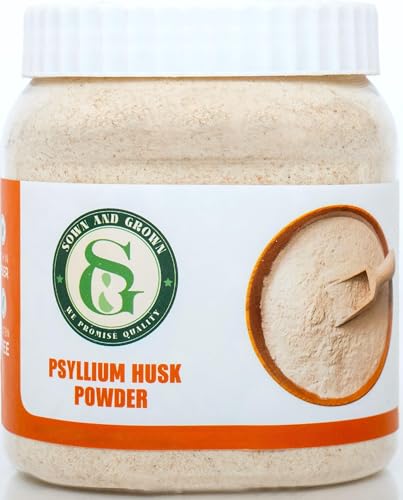 Sownandgrown Psyllium Husk Powder- 12oz | Psyllium Husk for Baking | Finely Ground Powder | Ideal for Baking
