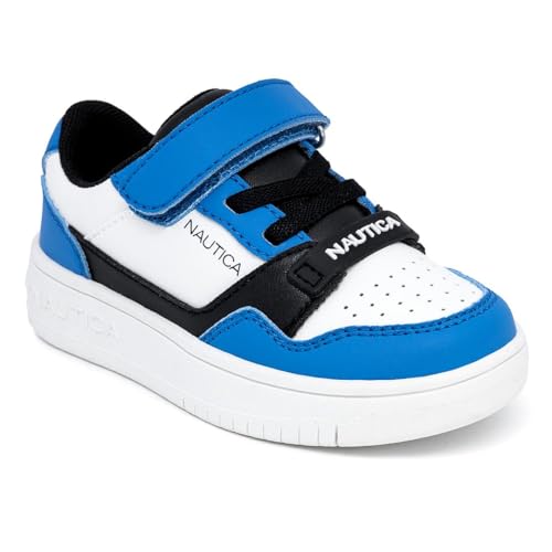 Image of Nautica Kids Adjustable Strap Shoes | Comfortable Casual Sneakers for Boys and Girls, Toddlers & Little Kids