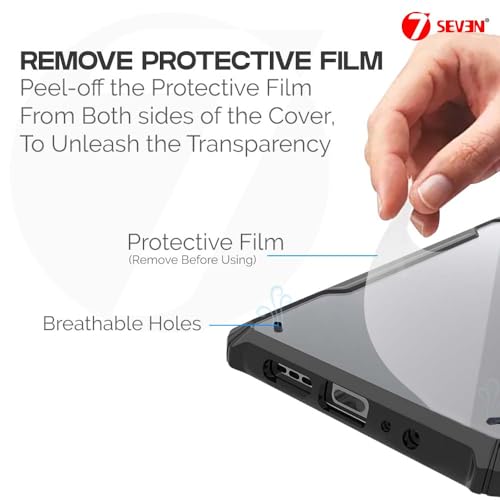Image of 7SEVEN Ipacky Back Cover for Realme 10 Pro 5G Mobile Back Case Shock Proof Design Camera Edges Protection Crystal Clear Phone Case Precise Cutouts Matte Black Soft Bumper Phone Cover