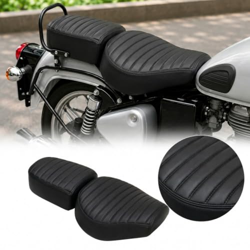 Image of Neodrift Premium Bike Seat Cover for RE Classic Reborn 350 /650 (All Black)