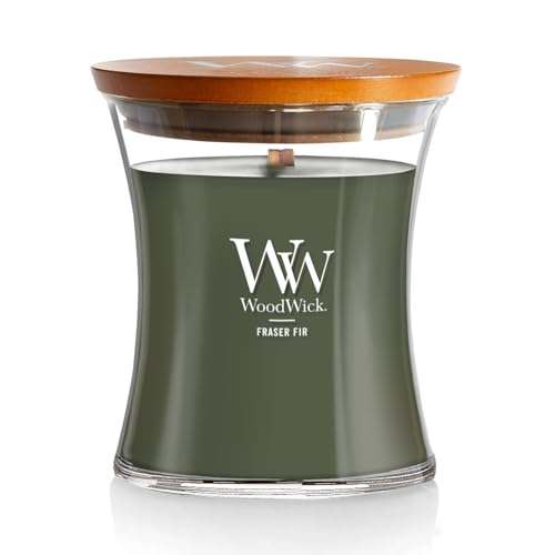 WoodWick Fraser Fir Medium Hourglass Candle,10 Oz