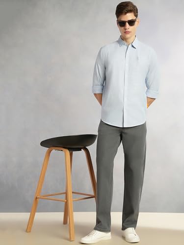 Image of Thomas Scott Men's | Cricket Club Collection | Mid-Rise | Straight Fit | Faded | 5 Pockets | Stretchable Jeans