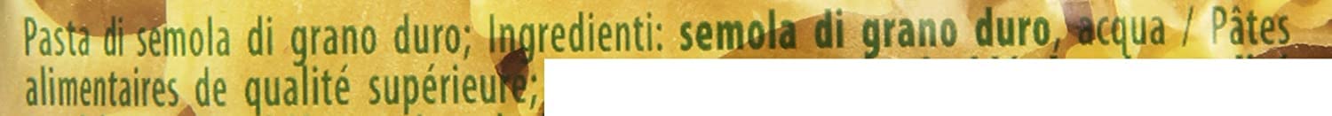 20 pastas Divella 100% Italiano N° 19 Pantacce 500 gr