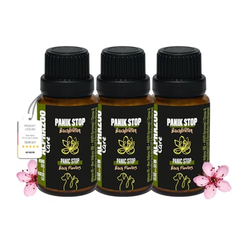 alphazoo Seelenruhe Anti-Stress Bachblüten für Hunde & Katzen 3 x 15g I Globuli Beruhigungstabletten...