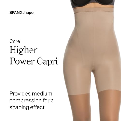 Image of SPANX Original Shaping High-Waisted Footless Sheers - Core & Thigh Control - Footless Pantyhose - Use as Shapewear Underwear