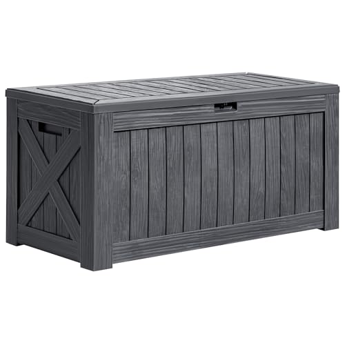 Catálogo para Comprar On-line Muebles y accesorios de jardín los mejores 5. 48 Greesum - Caja para cubierta de 120 galones, contenedor de almacenamiento de resina para exteriores para muebles de patio, herramientas de jardín, accesorios de piscina,...